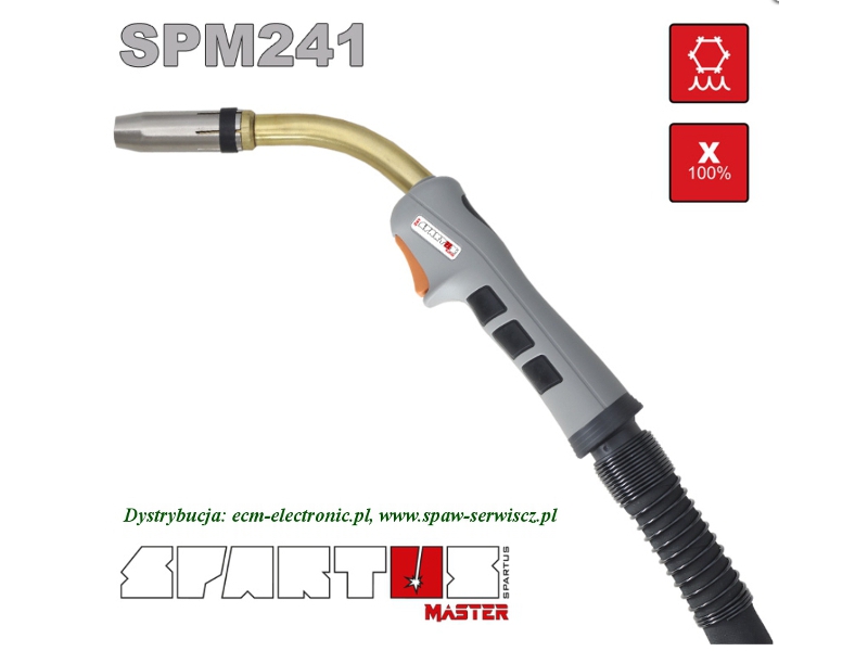 Uchwyt ch.ciecz MIG typu SPM-241/5m (300A-100%) SPARTUS Master