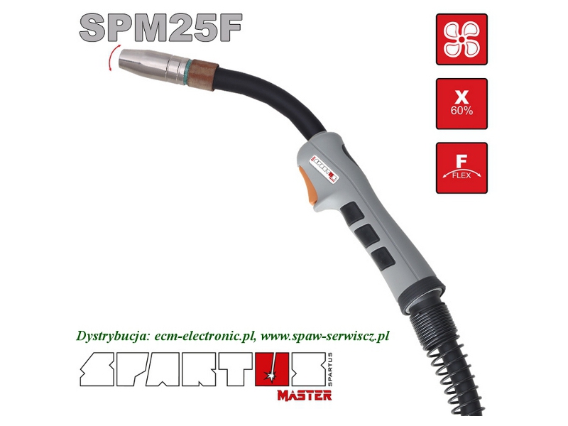 Uchwyt spaw.MIG typ SPM-250F/4m (230A-60%) SPARTUS Master gitki