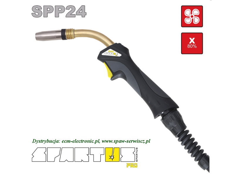 Uchwyt spawalniczy MIG typu SPP-240/3m (250A - 80%) SPARTUS Pro