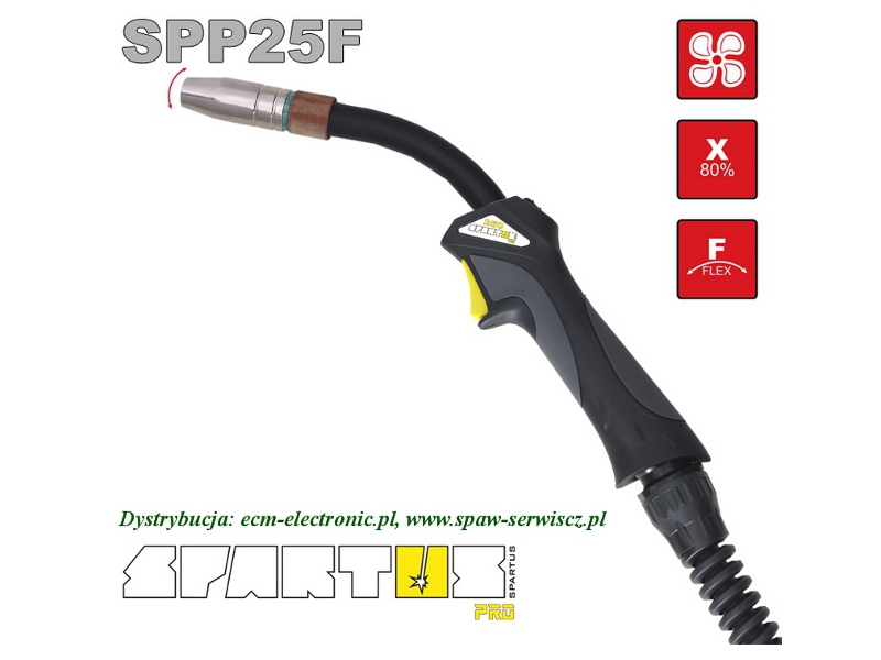 Uchwyt spaw. MIG typ SPP-250F/5m (230A-80%) SPARTUS Pro gitki