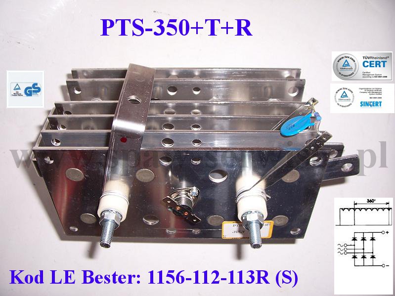 Mostek trjfazowy PTS-350+T80NC (350A) kod 1156-112-113R (S)