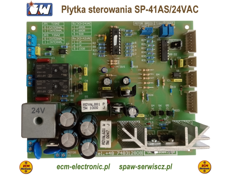 Pytka sterowania typu SP-41AS/24VAC funkcjami spawarki