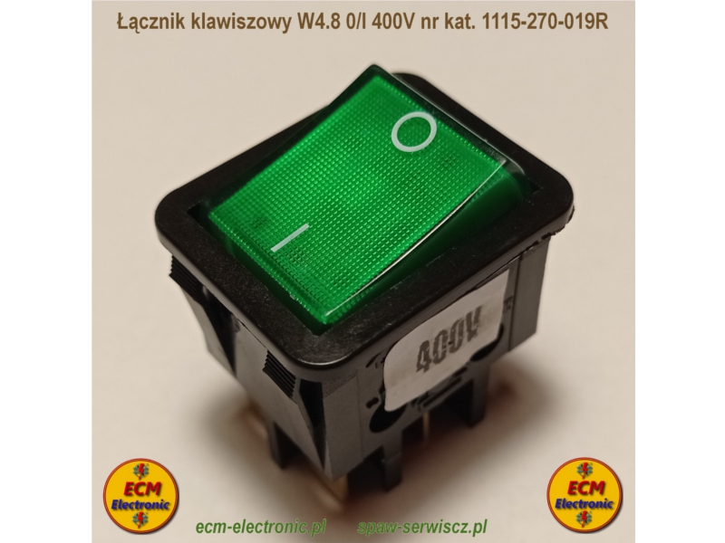 cznik klawiszowy W4.8 0/I 400V nr kat. 1115-270-019R