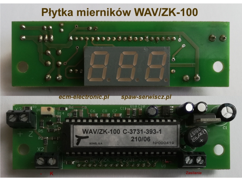 Pytka miernikw typu WAV/ZK-100, kod 0918-432-066R