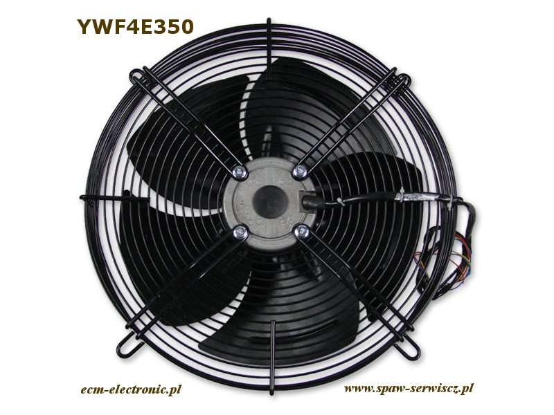 Wentylator YWF4E350 230VAC, wymiary Ø 350 x 108 mm.