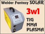 WELDER FANTASY SOLAR 3in1 TIG, MMA, PLASMA